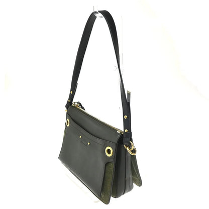 Chloe Roy Leather, Black, Suede, Shoulder Bag