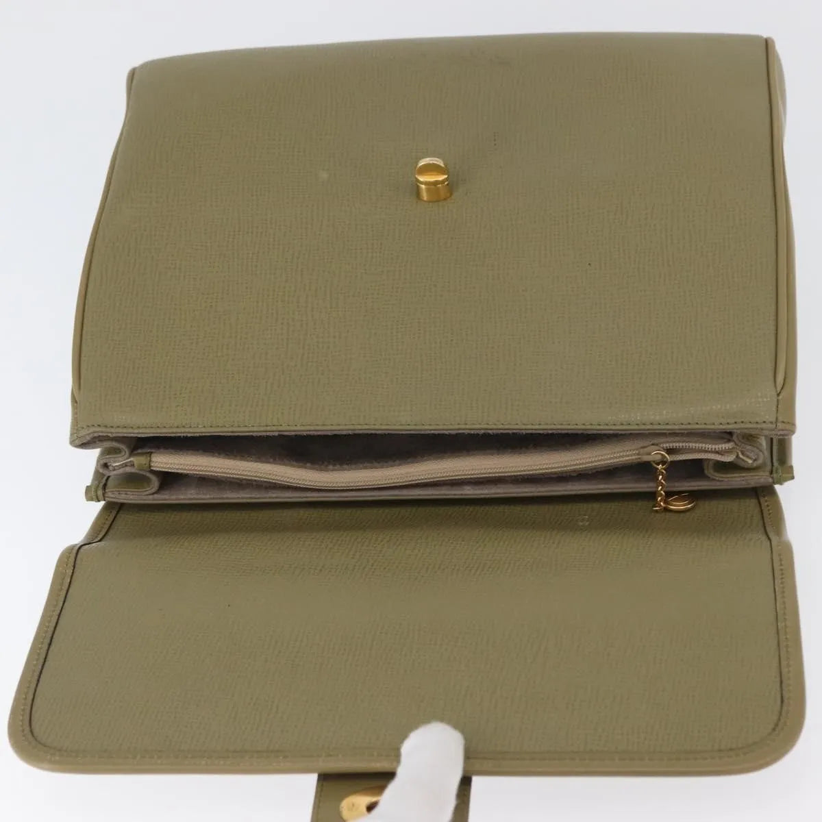 Gucci Vintage Leather, Green, Leather, Handbag