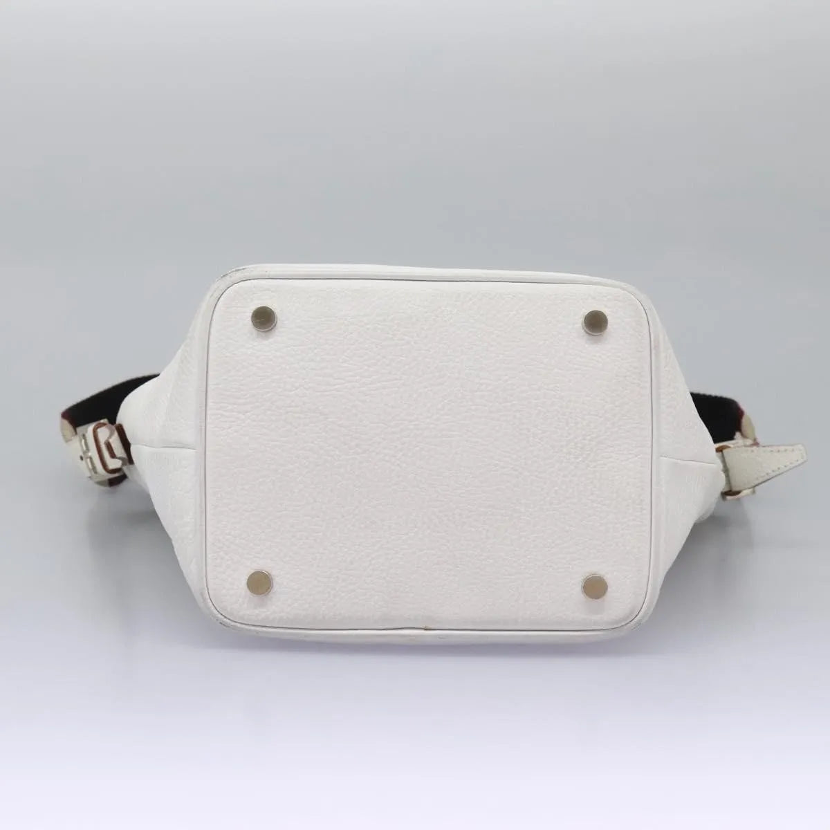 Burberry Vintage Leather, White, Leather, Shoulder Bag