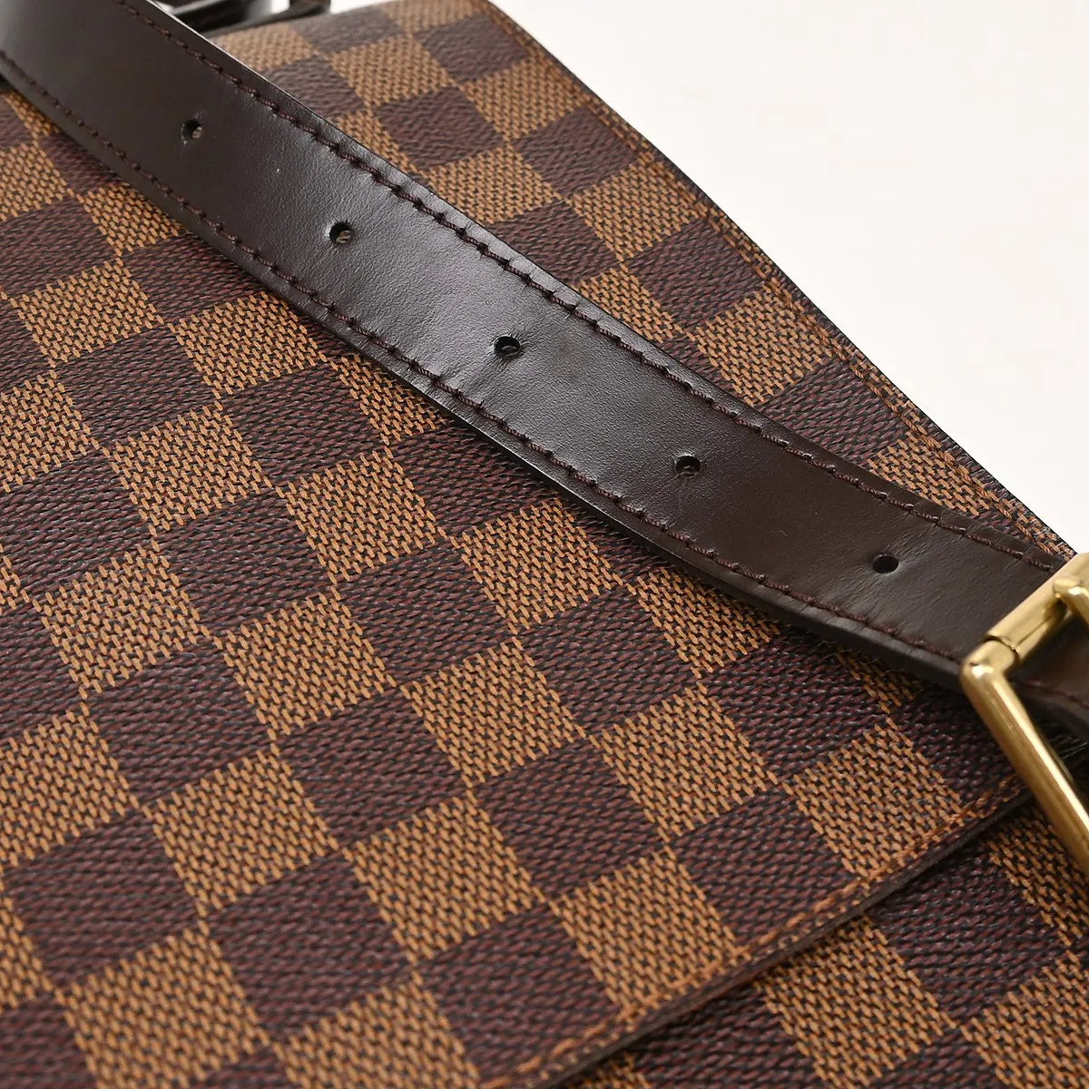 Louis Vuitton Portobello Messenger Damier, Brown, Canvas, Shoulder Bag