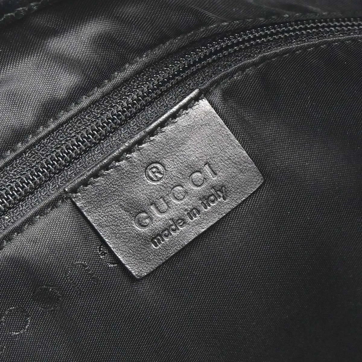 Gucci Vintage Jackie O Chain Hobo GG Canvas, Black, Canvas, Handbag