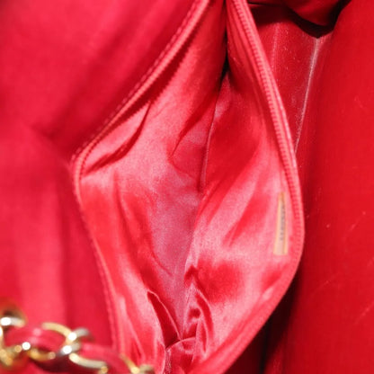 Chanel Vintage Tassel Flap Quilted Lambskin, Red, Leather, Shoulder Bag
