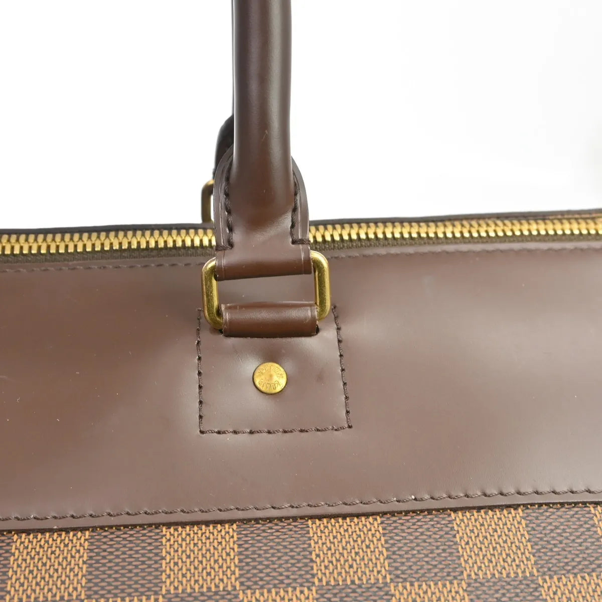 Louis Vuitton Greenwich Damier, Brown, Canvas, Handbag