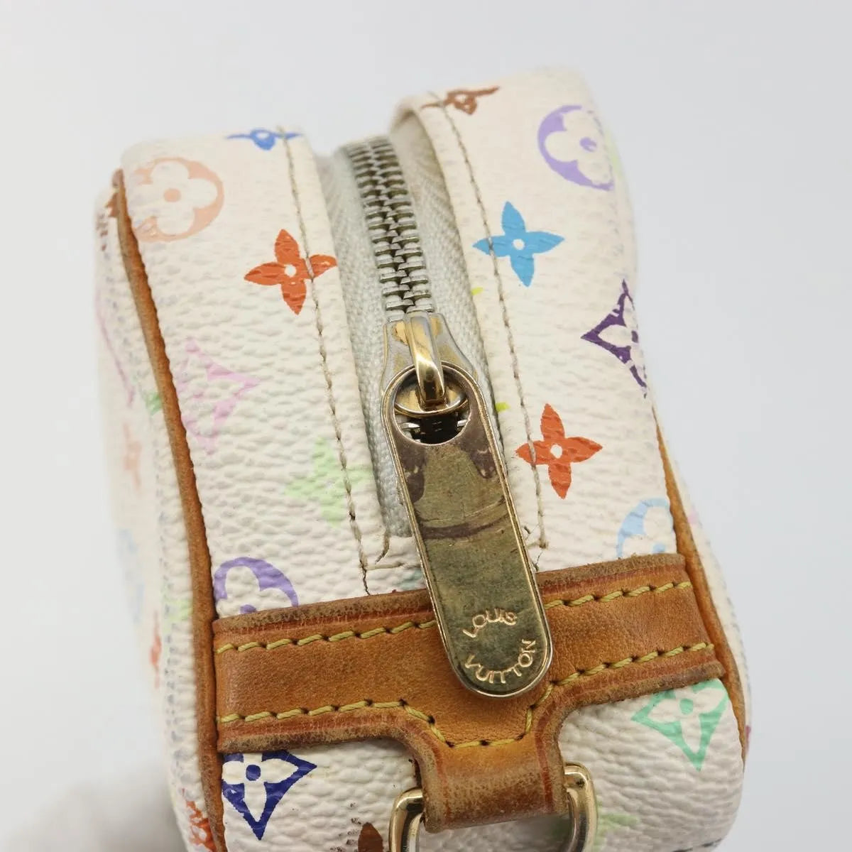 Louis Vuitton Wapity Trousse Monogram Multicolor, White, Canvas, Clutch