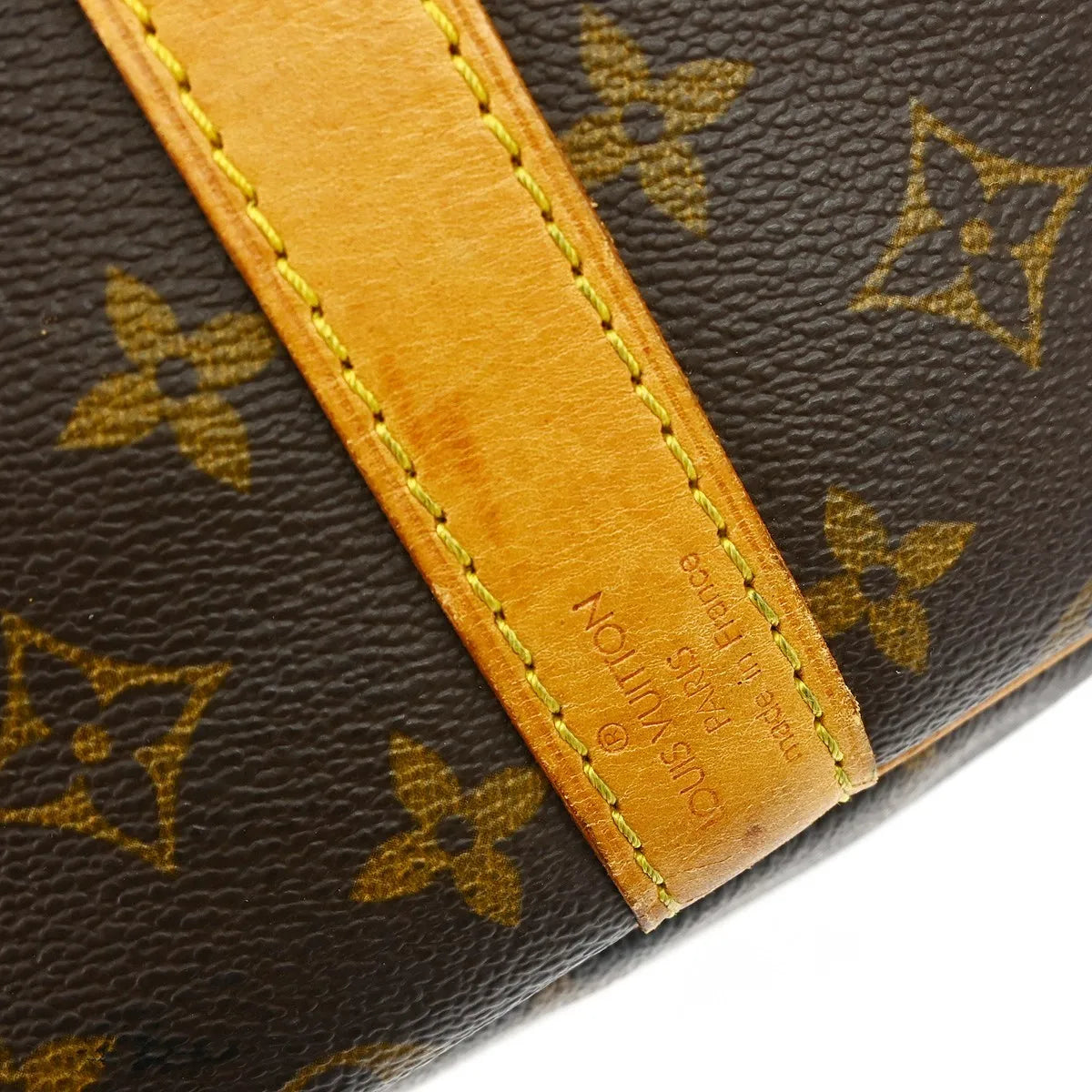 Louis Vuitton Keepall Bandoulière Monogram, Brown, Canvas, Travel Bag
