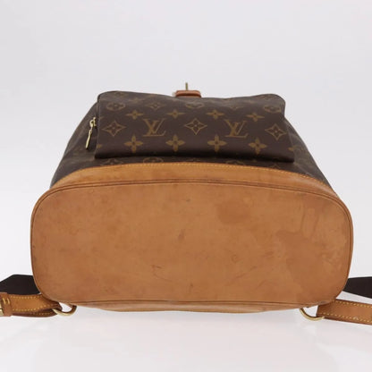 Louis Vuitton Montsouris Monogram, Brown, Canvas, Backpack