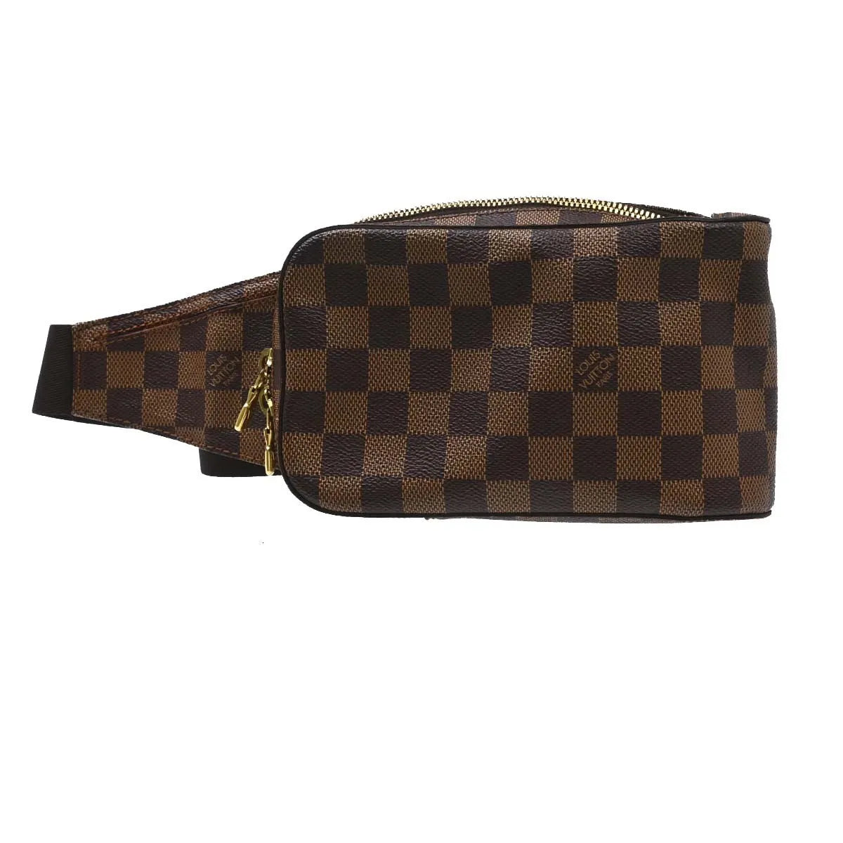 Louis Vuitton Geronimos Waist Damier, Brown, Canvas, Shoulder Bag