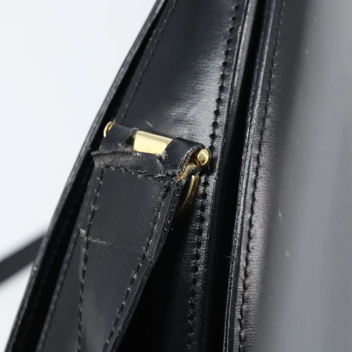 Celine Vintage Leather, Black, Leather, Shoulder Bag