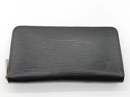 Louis Vuitton Zippy Wallet NM Epi Leather, Black, Leather, Wallet