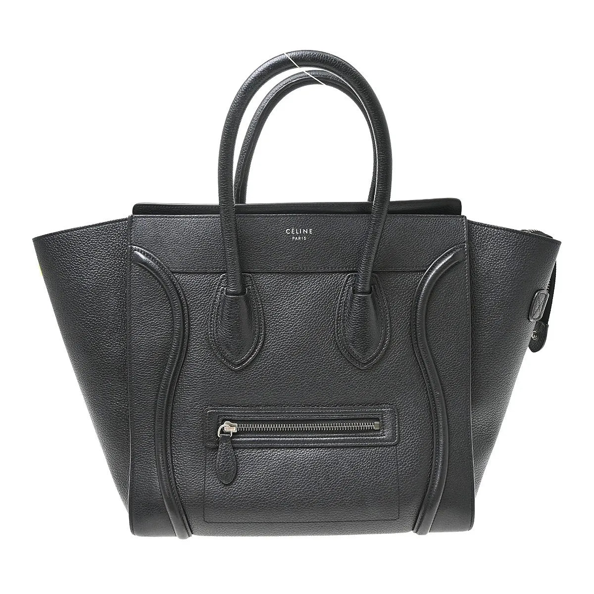 Celine Luggage Grainy Leather, Black, Leather, Tote Bag