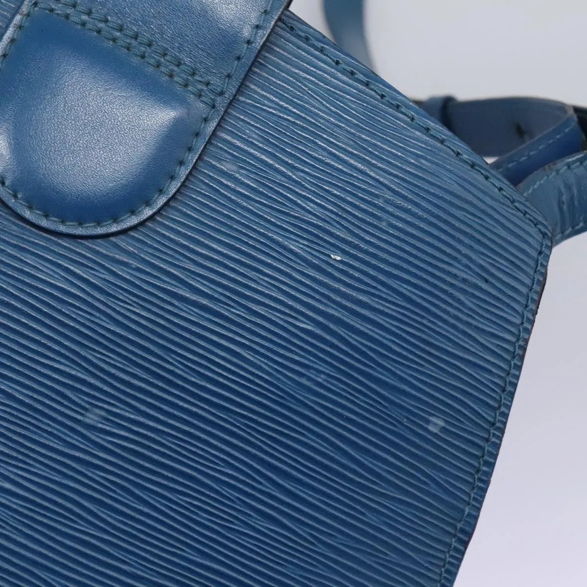 Louis Vuitton Cluny Epi Leather, Blue, Leather, Shoulder Bag