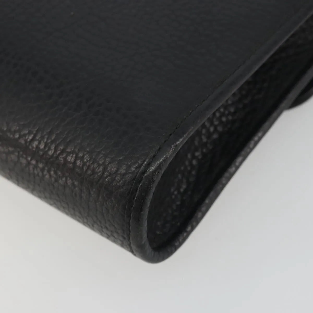 Christian Dior Vintage CD Flap Leather, Black, Leather, Shoulder Bag