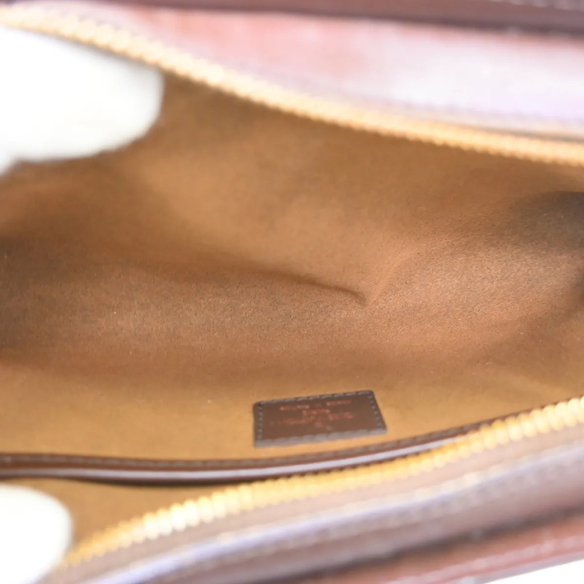 Louis Vuitton Pochette Saint Louis Damier, Brown, Canvas, Clutch