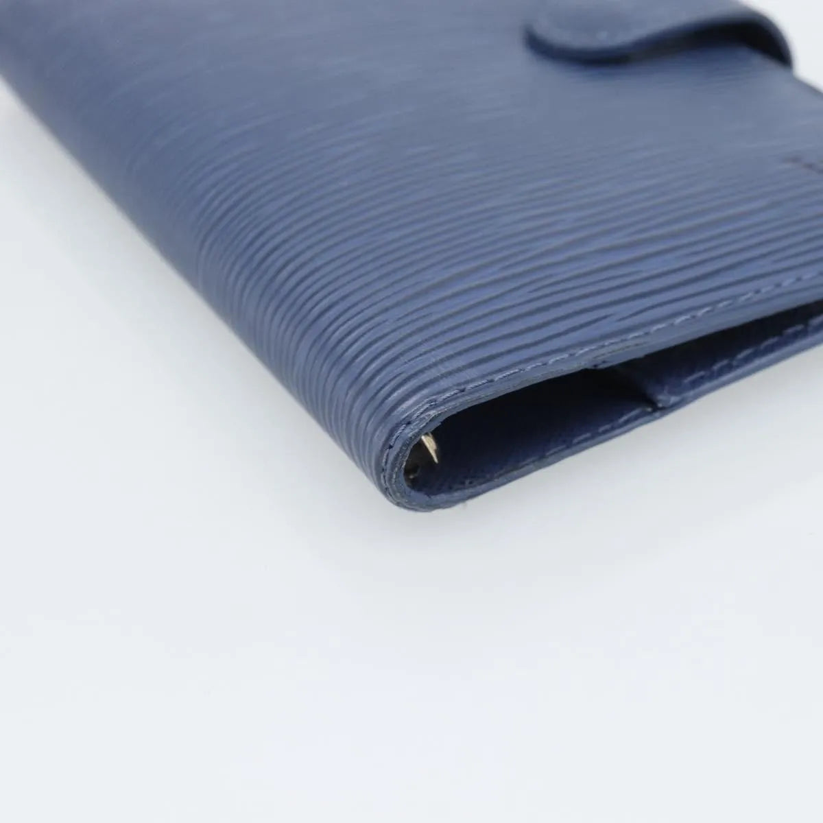 Louis Vuitton Agenda Cover Epi, Blue, Leather, Clutch