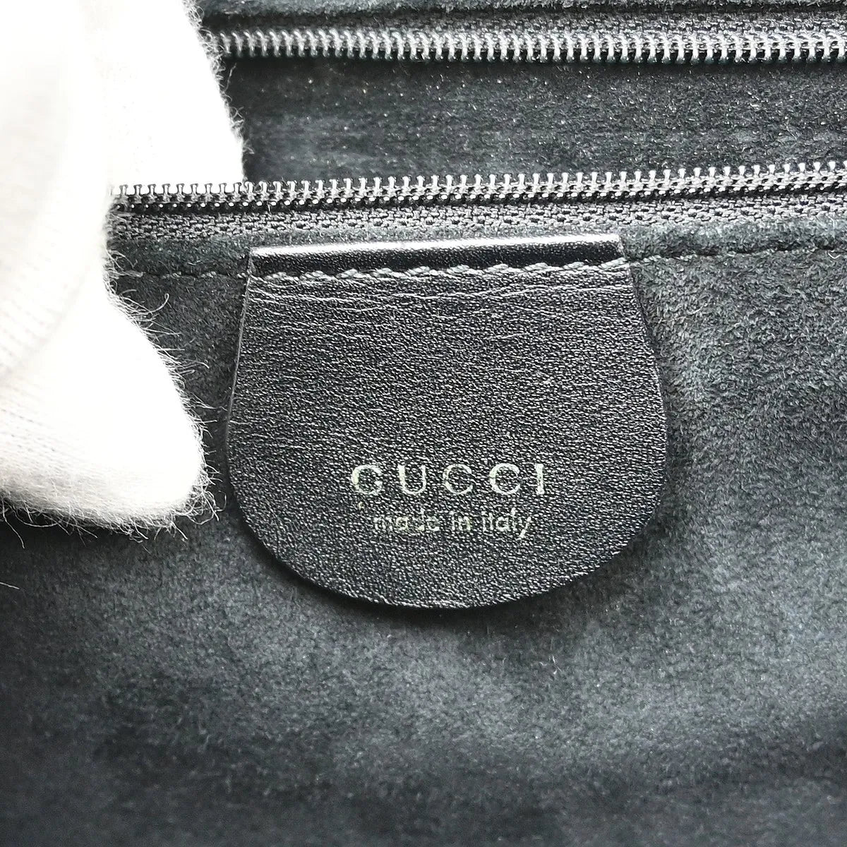 Gucci Vintage square G Leather, Black, Leather, Handbag