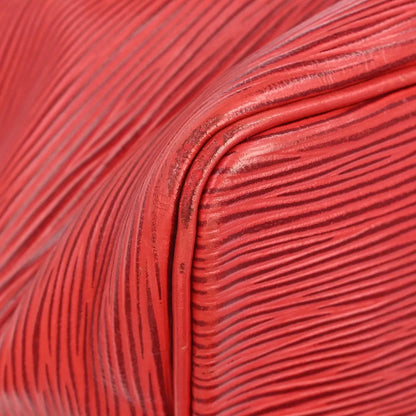 Louis Vuitton Petit Noe Epi Leather, Red, Leather, Shoulder Bag