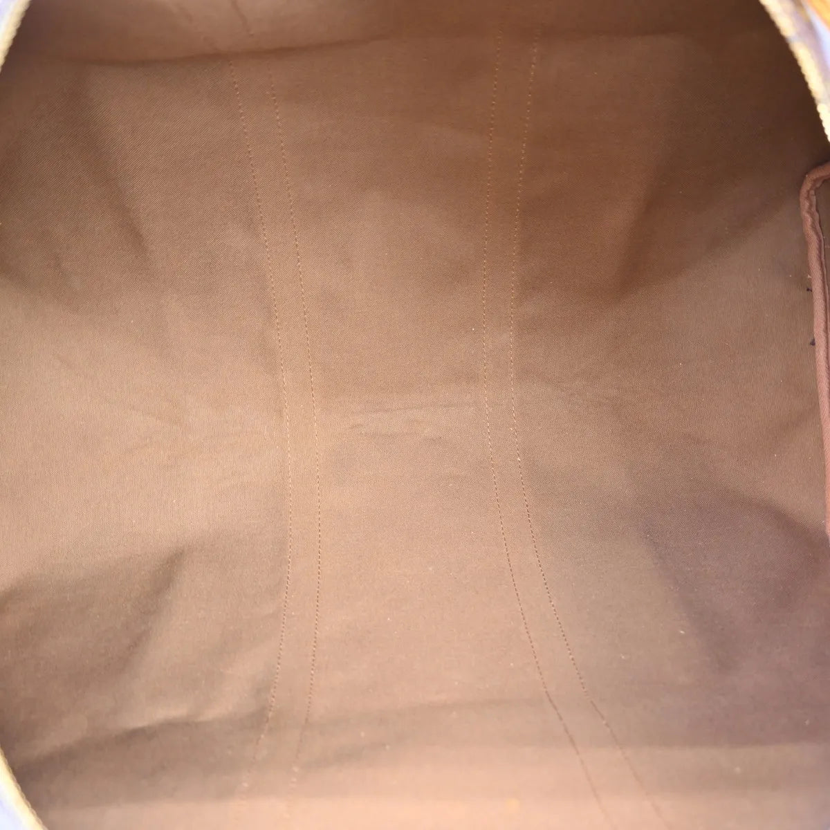 Louis Vuitton Keepall Bandoulière Monogram, Brown, Canvas, Travel Bag