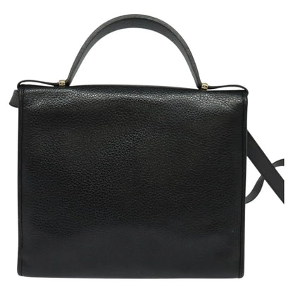 Christian Dior Vintage Leather, Black, Leather, Handbag
