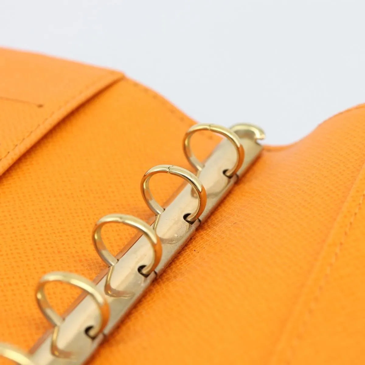 Louis Vuitton Agenda Cover Epi, Orange, Leather, Clutch