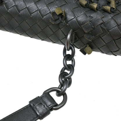 Bottega Veneta Olimpia Tobu Intrecciato Nappa, Black, Leather, Shoulder Bag