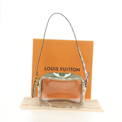 Louis Vuitton Beach Limited Edition Colored Monogram Giant, Green, Canvas, Clutch