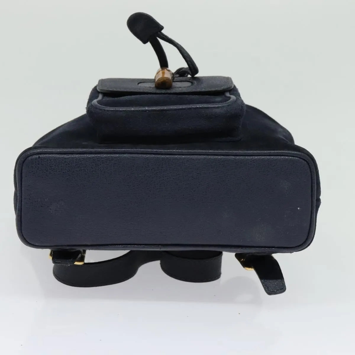 Gucci Gucci bamboo daim, Navy, Suede, Backpack