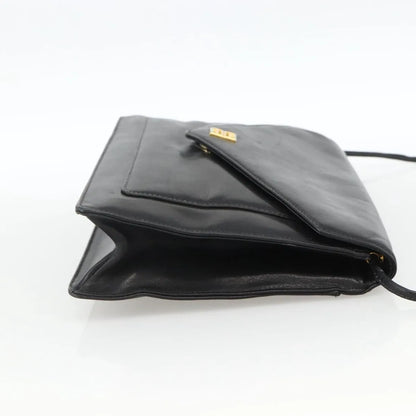 Givenchy Vintage 4G Leather, Black, Leather, Shoulder Bag