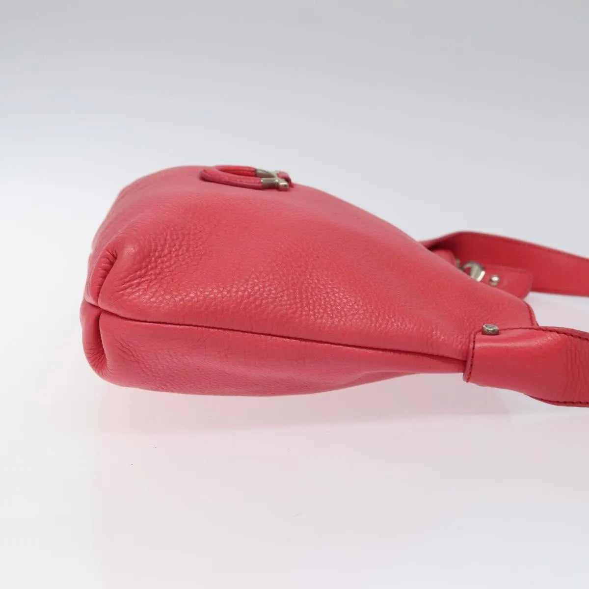 Salvatore Ferragamo Gancini Leather, Pink, Leather, Shoulder Bag