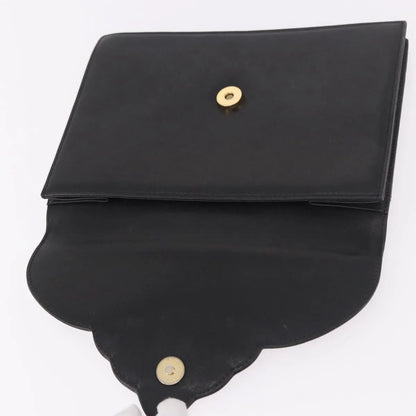 Saint Laurent Vintage Leather, Black, Leather, Clutch