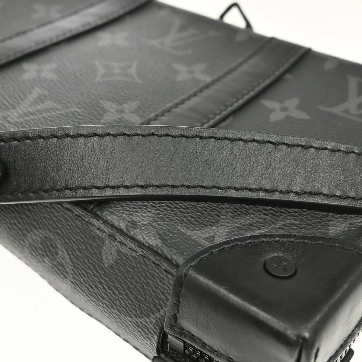 Louis Vuitton Soft Trunk Monogram Eclipse Canvas, Black, Canvas, Clutch