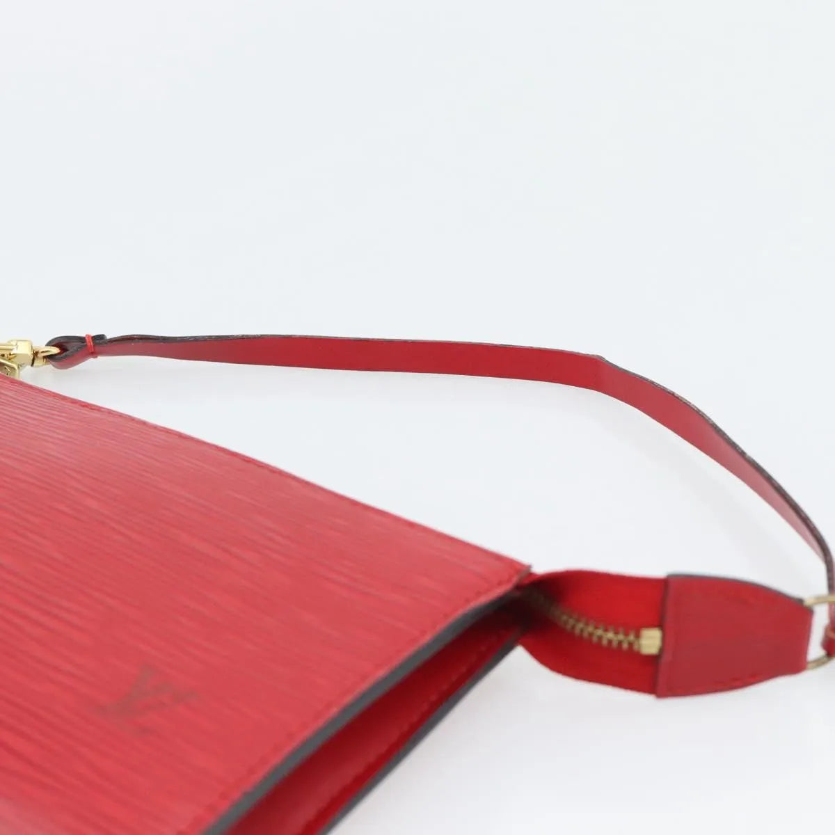 Louis Vuitton Pochette Accessoires Epi, Red, Leather, Clutch