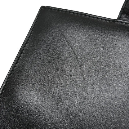 Gucci Vintage square G Leather, Black, Leather, Handbag