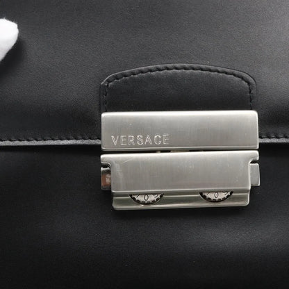 Versace Vintage Clutch Leather, Black, Leather, Clutch