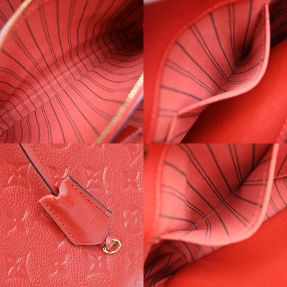 Louis Vuitton Montaigne Monogram Empreinte Leather, Red, Leather, Handbag