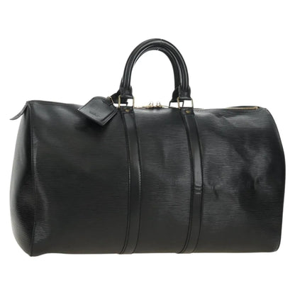Louis Vuitton Keepall Epi Leather, Black, Leather, Travel Bag