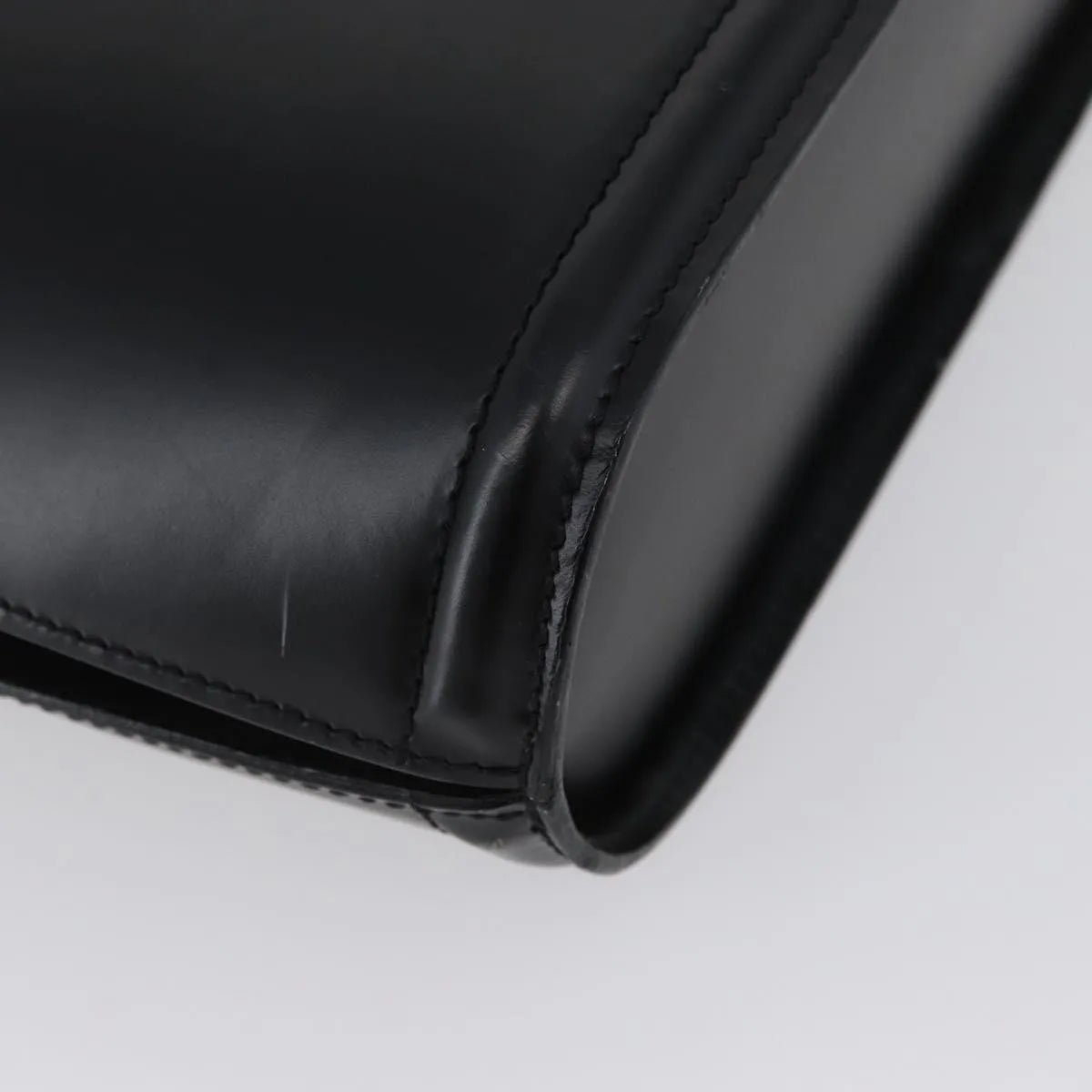 Bally Vintage Leather, Black, Leather, Handbag