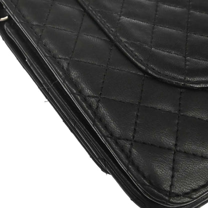 Chanel Wallet on Chain Quilted Lambskin, Black, Leather, Wallet