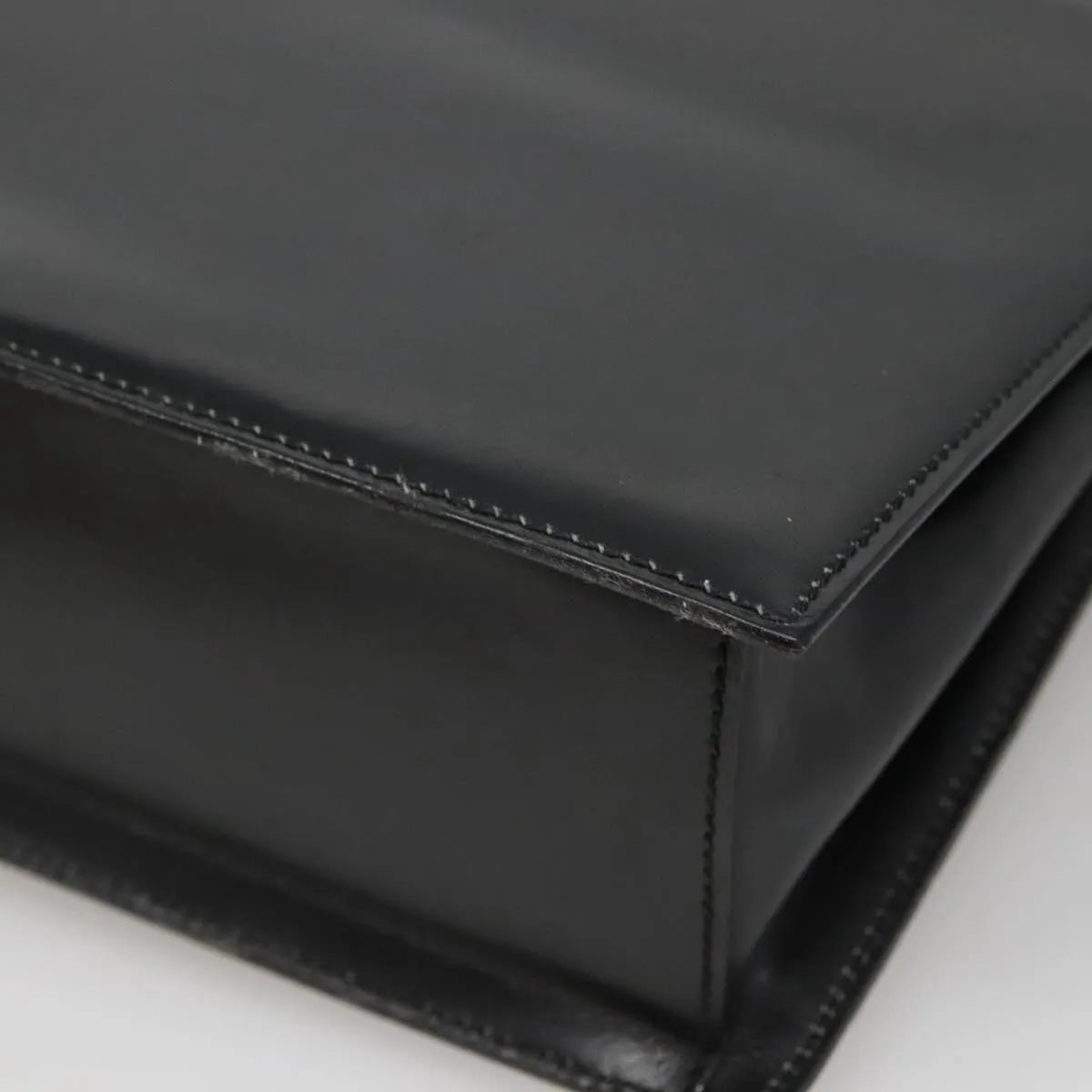 Gucci Vintage Leather, Black, Leather, Handbag