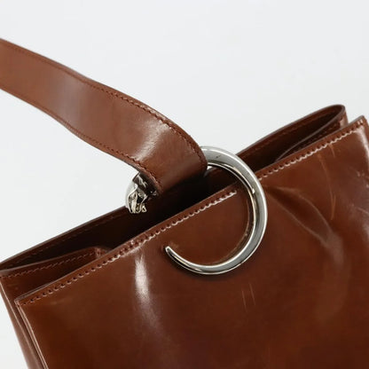 cartier Panthère Shoulder Patent leather, Brown, Patent Leather, Shoulder Bag