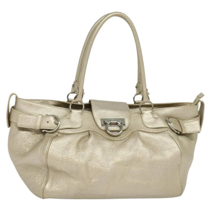Salvatore Ferragamo Gancini Tote Leather, Multicolour, Leather, Tote Bag