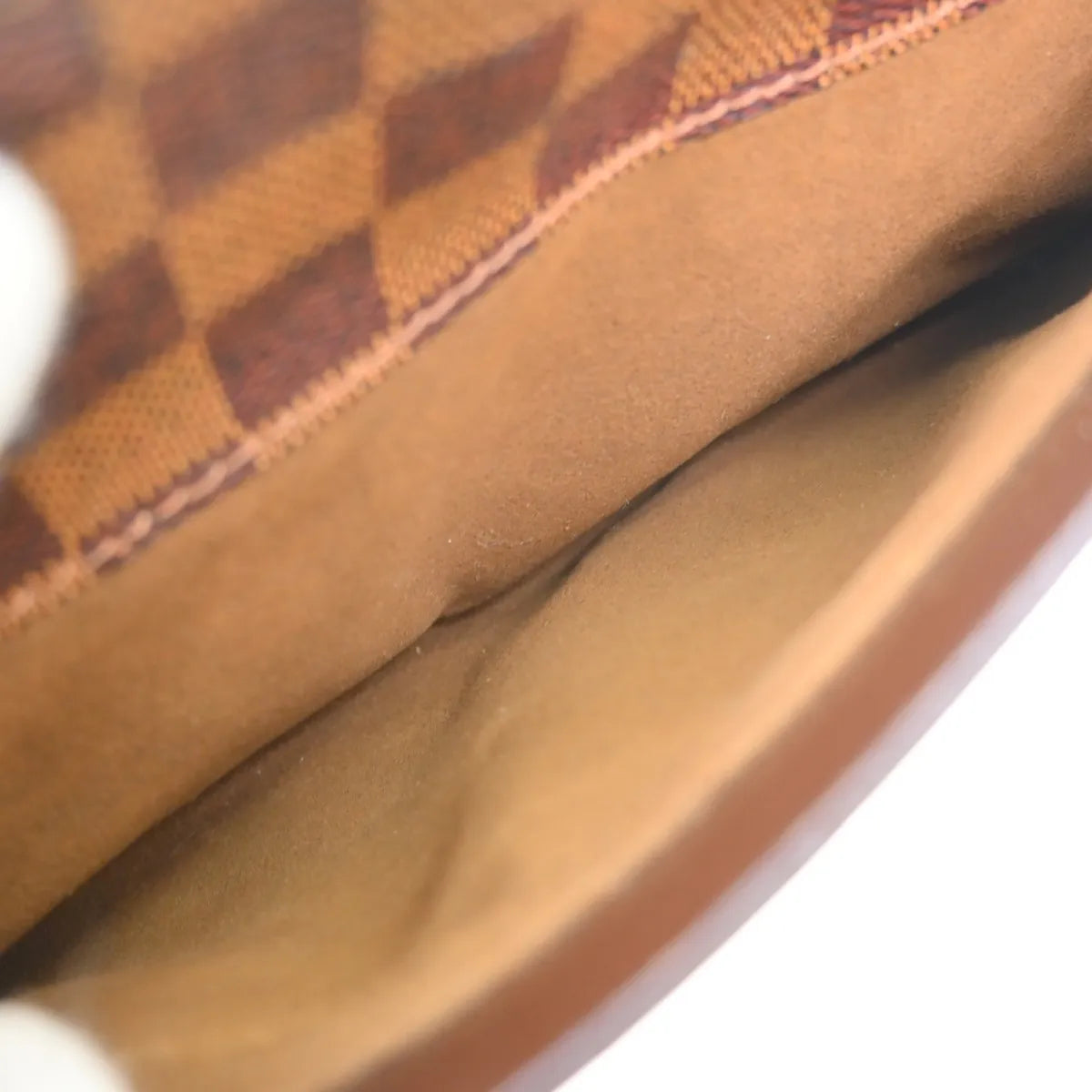Louis Vuitton Pochette Saint Louis Damier, Brown, Canvas, Clutch