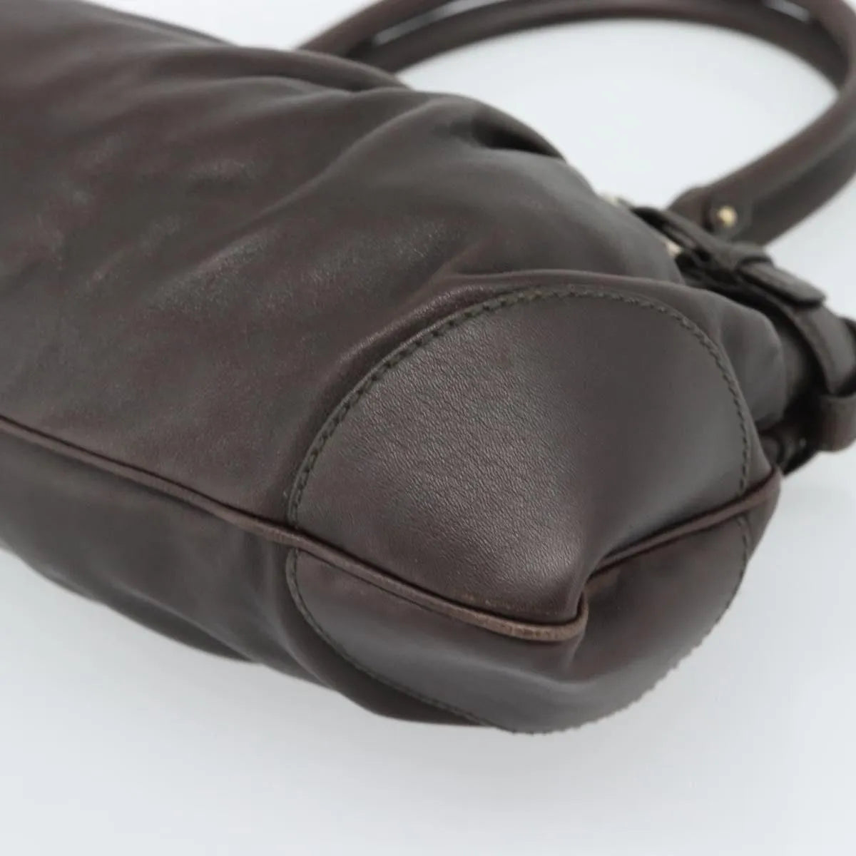 Salvatore Ferragamo Marisa Leather, Brown, Leather, Handbag