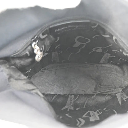 Salvatore Ferragamo Vara Nylon, Black, Nylon, Shoulder Bag