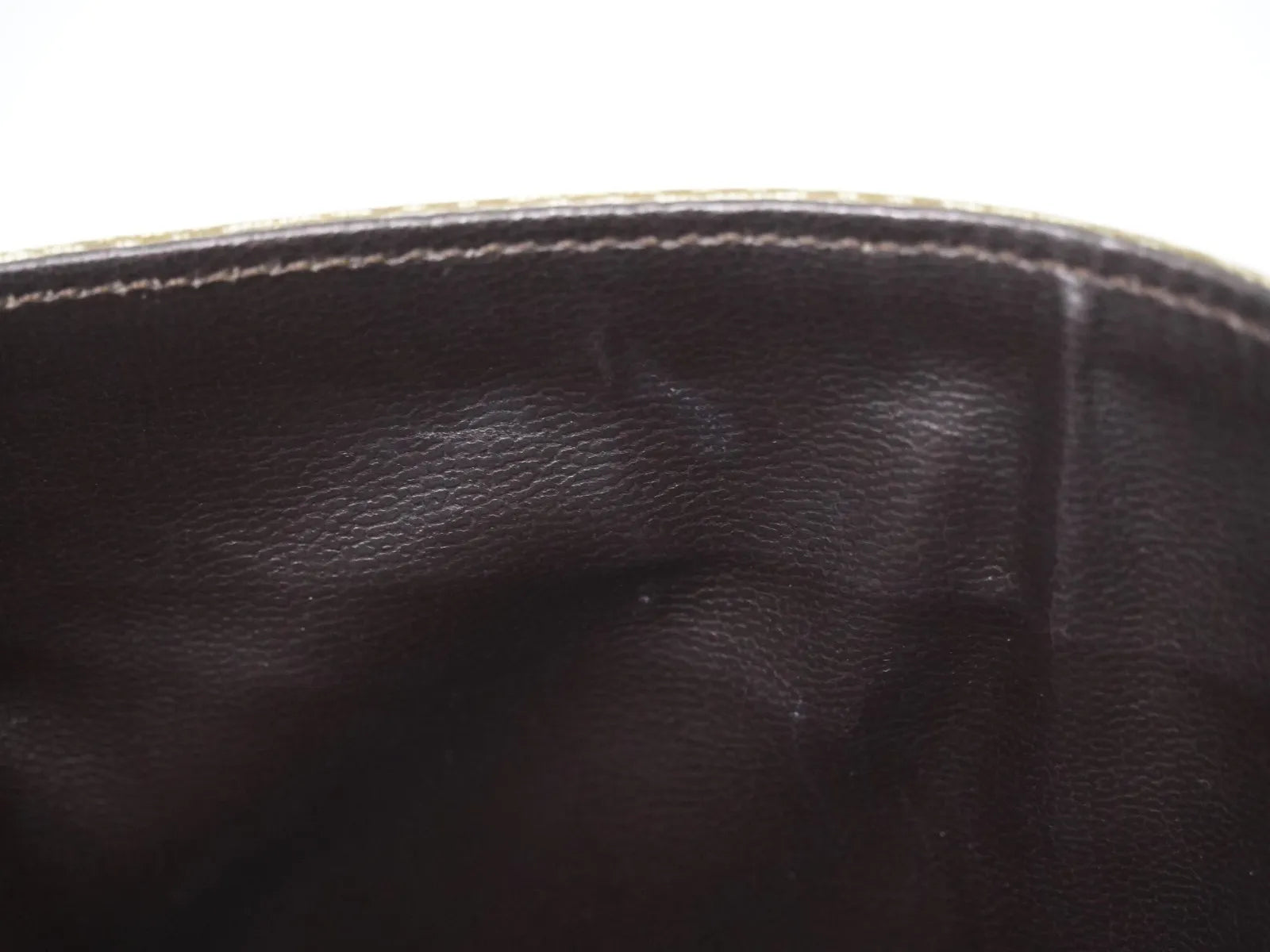 Celine Vintage Macadam Canvas and Leather, Beige, Canvas, Shoulder Bag