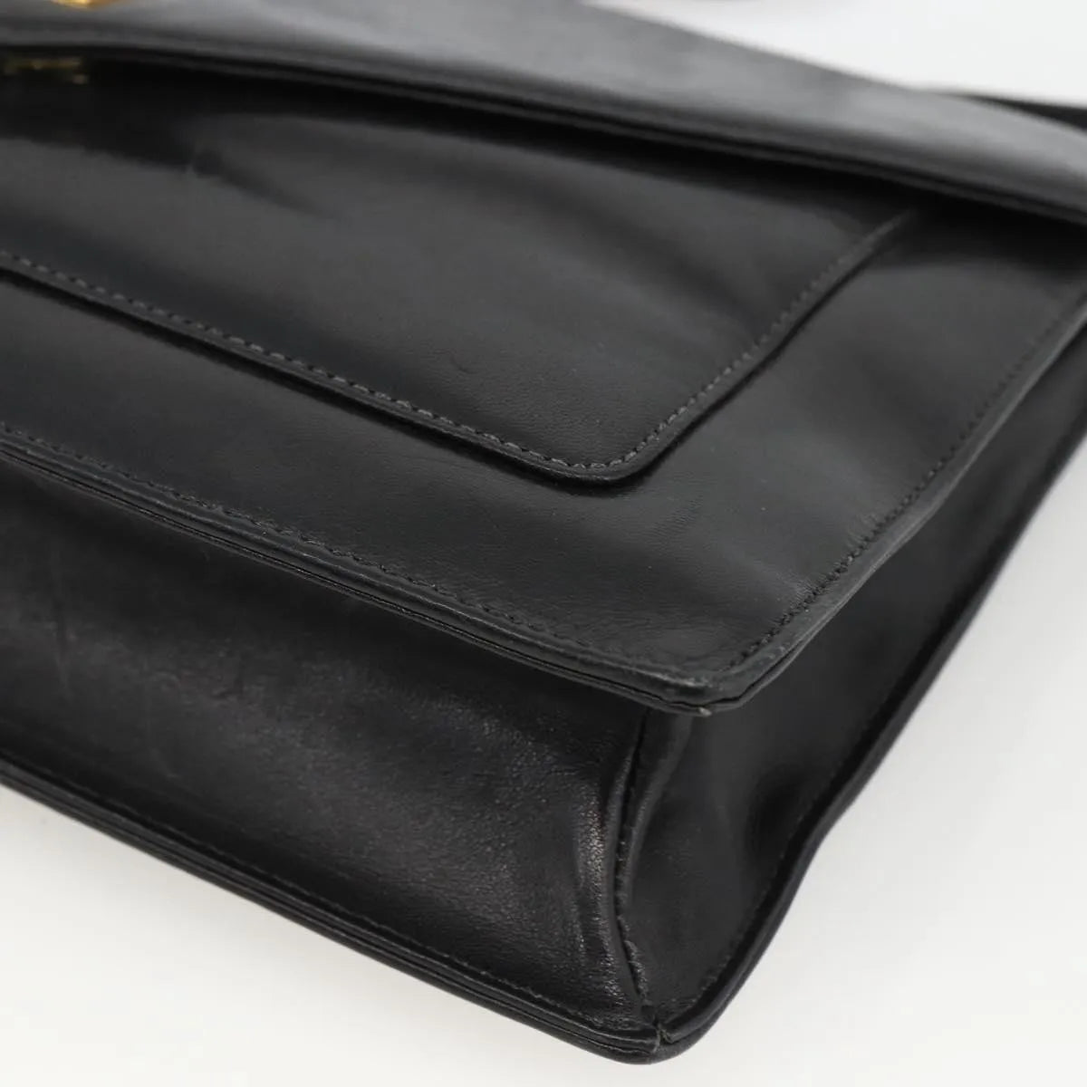 Givenchy Vintage 4G Leather, Black, Leather, Shoulder Bag