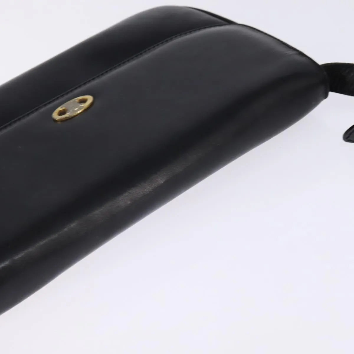 Celine Vintage Leather, Black, Leather, Shoulder Bag