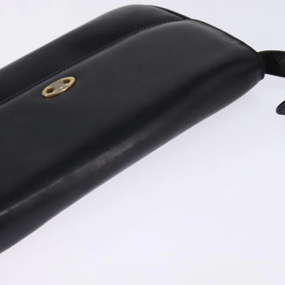 Celine Vintage Leather, Black, Leather, Shoulder Bag