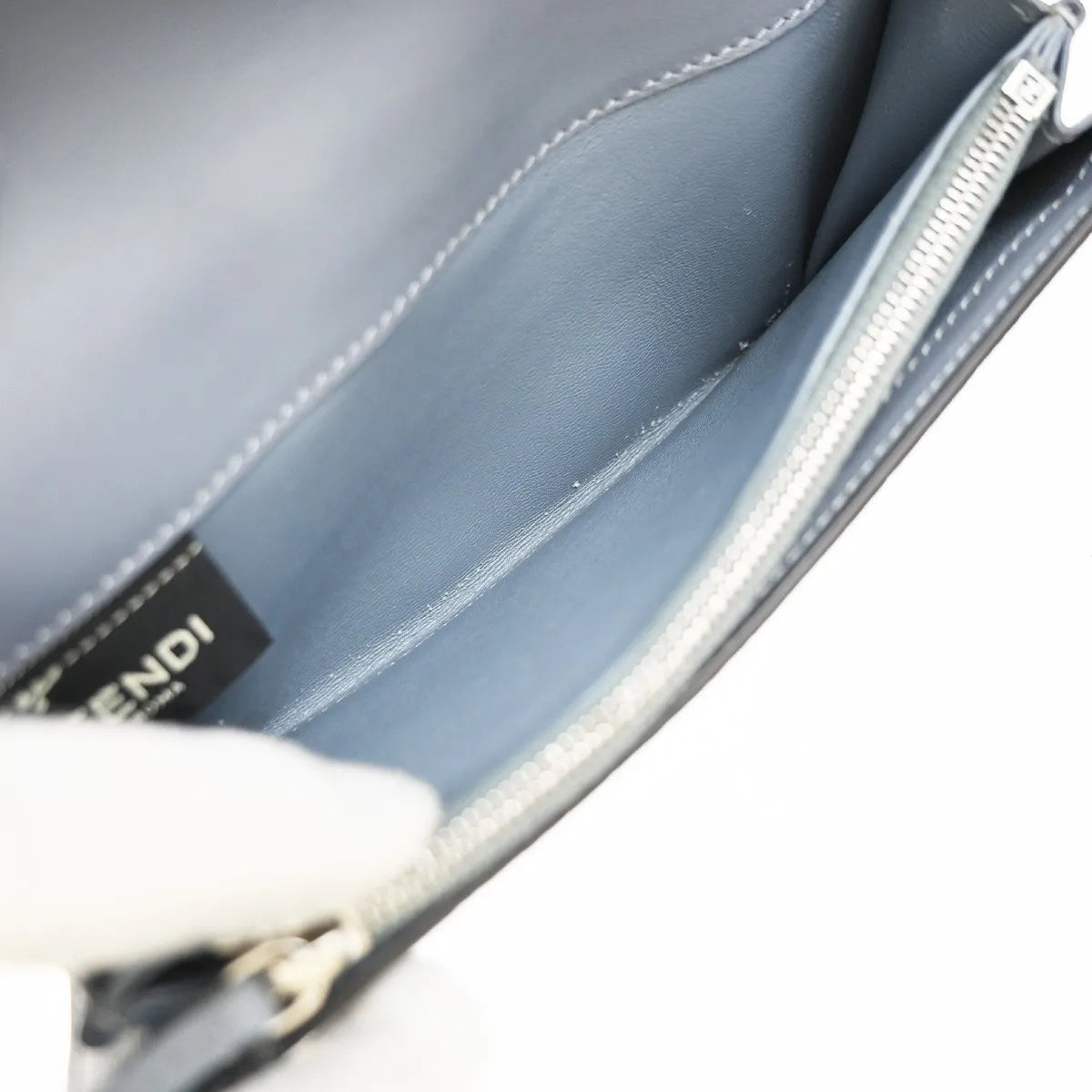 Fendi Peekaboo Leather, Blue, Leather, Wallet