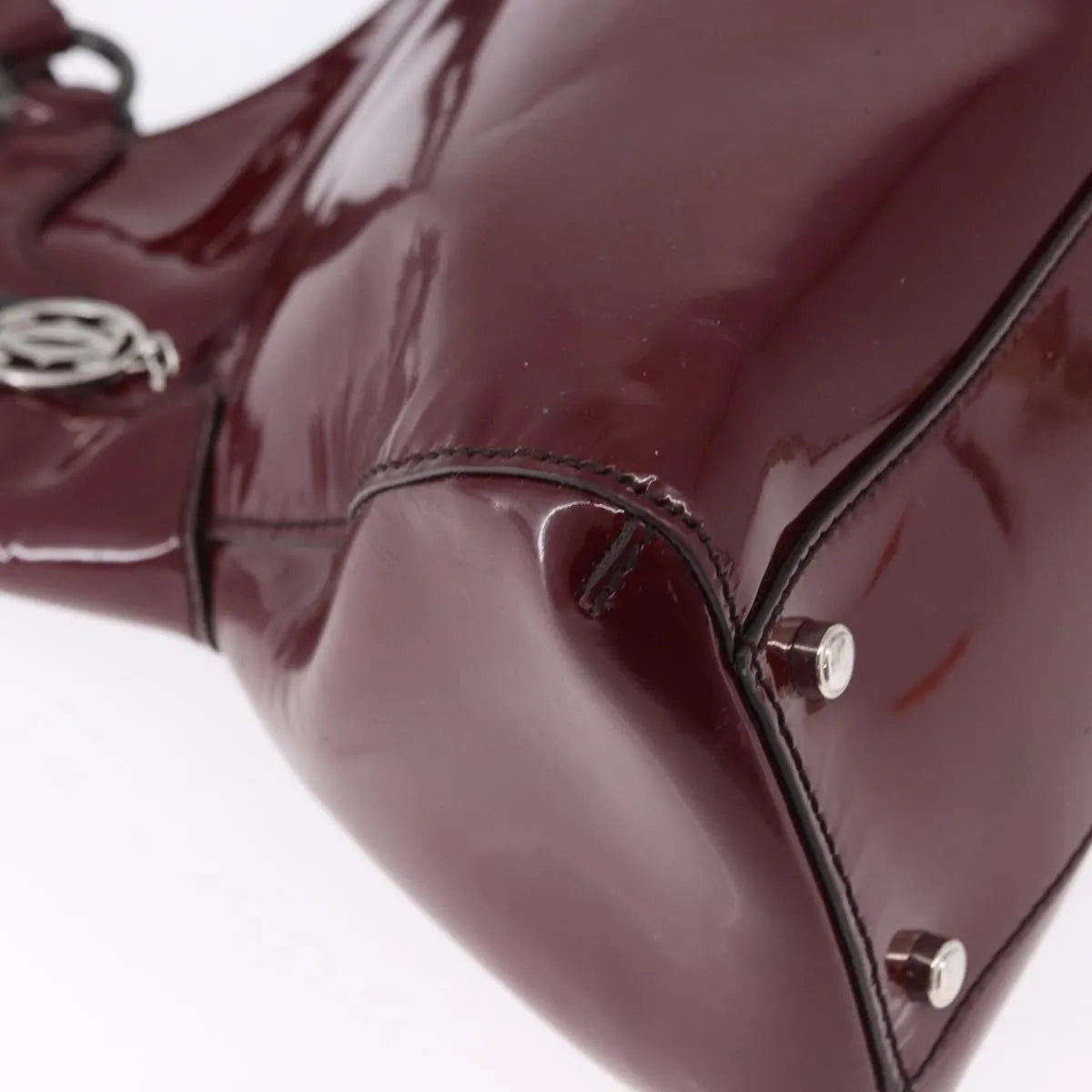 Cartier Marcello Patent leather, Burgundy, Patent Leather, Handbag