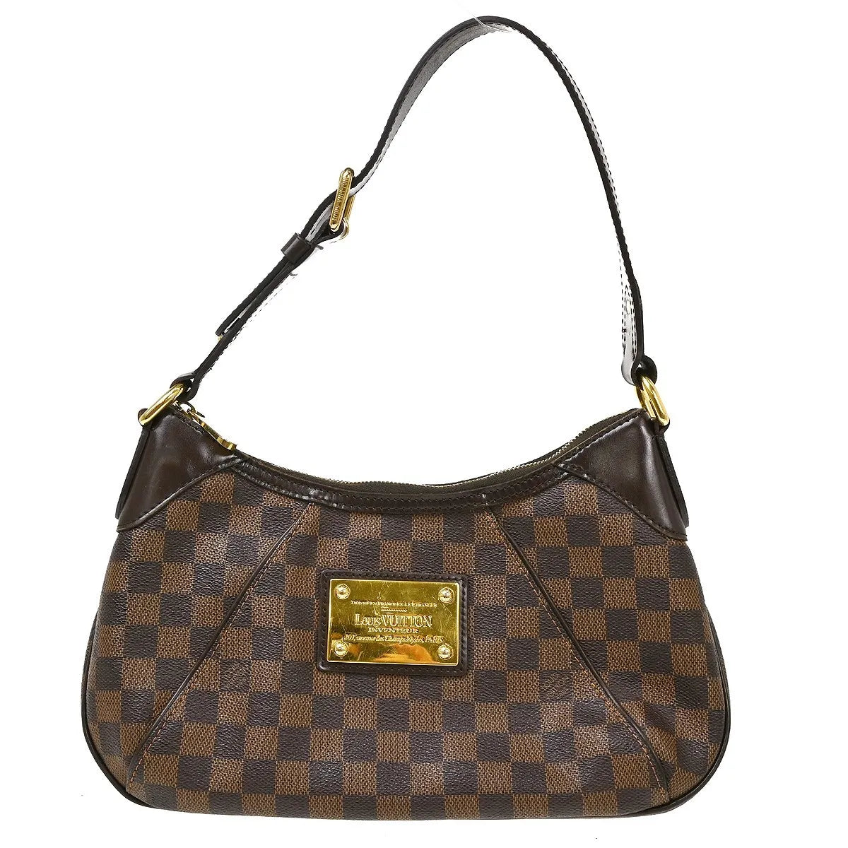 Louis Vuitton Thames Damier, Brown, Canvas, Shoulder Bag